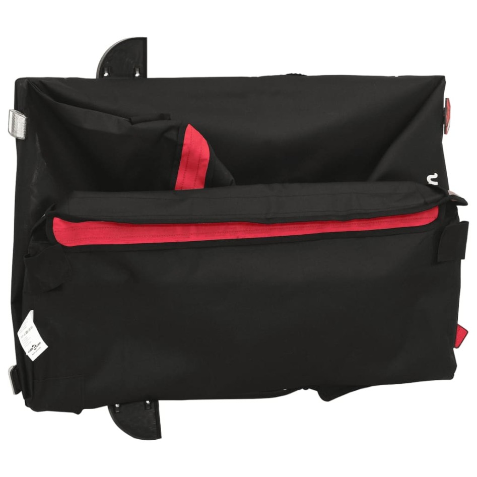 Remolque para bicicleta hierro negro y rojo 45