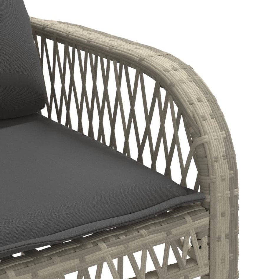 Set de sofás de jardín 4 pzas y cojines ratán sintético