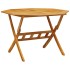 Mesa de jardín plegable madera maciza de acacia Ø110x75