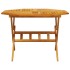 Mesa de jardín plegable madera maciza de acacia Ø110x75