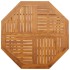 Mesa de jardín plegable madera maciza de acacia Ø110x75