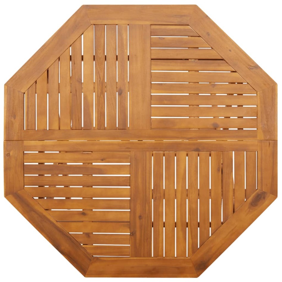 Mesa de jardín plegable madera maciza de acacia Ø110x75