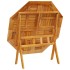 Mesa de jardín plegable madera maciza de acacia Ø110x75