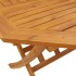 Mesa de jardín plegable madera maciza de acacia Ø110x75
