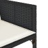Set de comedor de jardín 7 pzas y cojines ratán sintético
