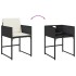 Set de comedor de jardín 7 pzas y cojines ratán sintético
