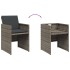 Set comedor jardín 9 pzas y cojines ratán sintético