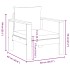 Set sofás de jardín con cojines 4 pzas madera maciza de