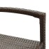 Mesa y taburetes de jardín 3 pzas madera acacia ratán PE
