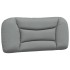Cama con colchón tela gris claro 90x190