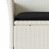 Set comedor jardín 5 pzas cojines ratán sintético vidrio