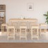 Set de bar 9 piezas madera maciza de