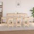 Set de bar 9 piezas madera maciza de