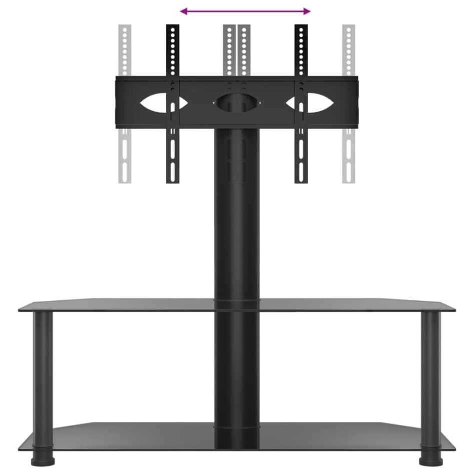 Mueble de TV de esquina 2 niveles para 32-70 pulgadas