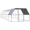 Jaula gallinero de acero galvanizado 3x12x2 m