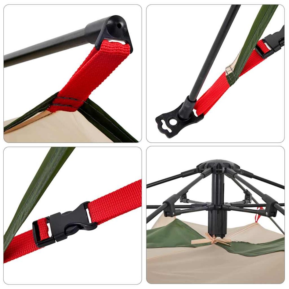 Tienda de campaña iglú 5 personas apertura rápida