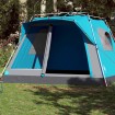 Tienda de campaña familiar 7 personas apertura rápida azul