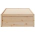 Estructura de cama sin colchón madera maciza de pino 90x190