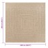 Alfombra ZIZUR apariencia de yute interior exterior 240x240