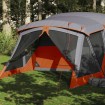 Tienda de campaña con porche 4 personas impermeable naranja