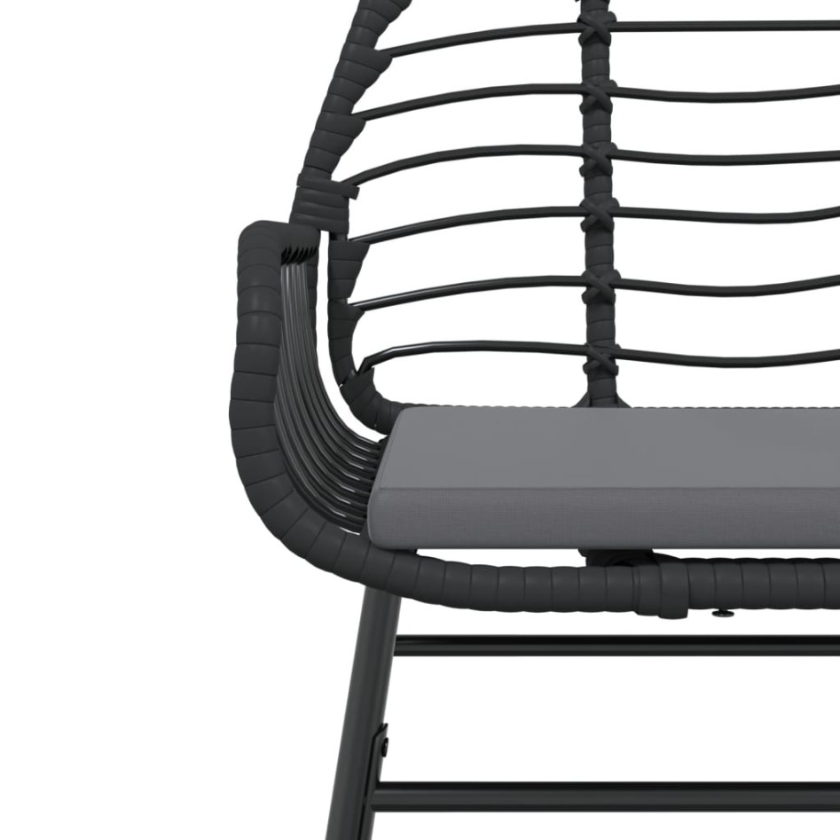 Sillones de jardín con cojines 2 uds ratán sintético