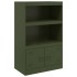Aparador de acero verde oliva 67x39x107