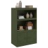 Aparador de acero verde oliva 67x39x107