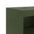 Aparador de acero verde oliva 67x39x107