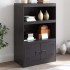 Aparador de acero negro 67x39x107