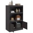 Aparador de acero negro 67x39x107