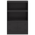 Aparador de acero negro 67x39x107
