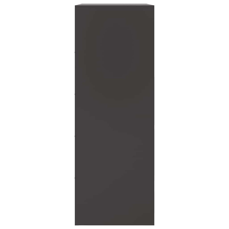 Aparador de acero negro 67x39x107