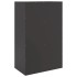 Aparador de acero negro 67x39x107