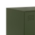 Aparador de acero verde oliva 99x39x73