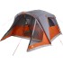 Tienda familiar con porche 4 personas impermeable gris
