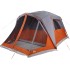 Tienda familiar con porche 4 personas impermeable gris