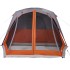 Tienda familiar con porche 4 personas impermeable gris