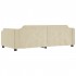 Sofá cama sin colchón tela crema 100x200