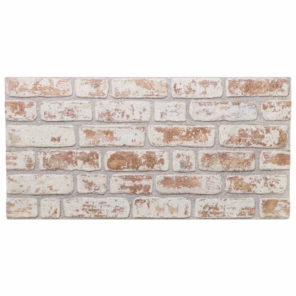 Paneles de pared 3D 10 unidades EPS rojo y blanco 100x50