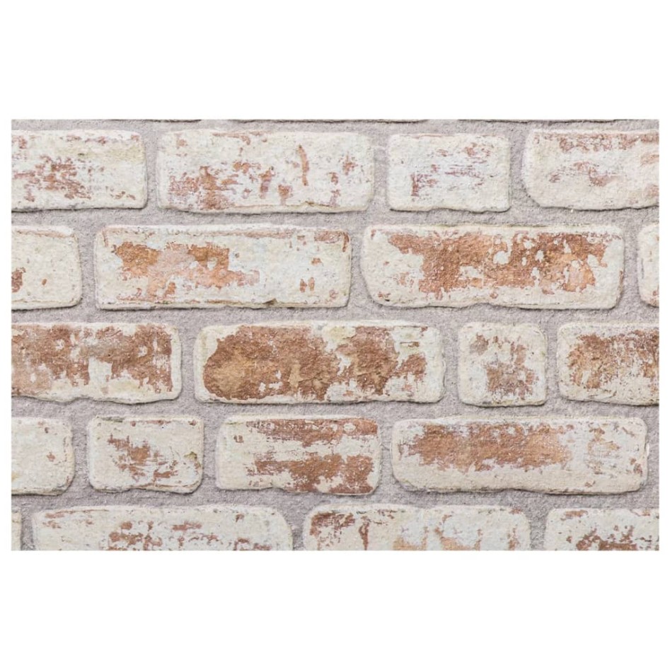 Paneles de pared 3D 10 unidades EPS rojo y blanco 100x50