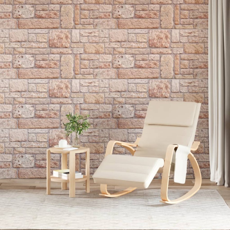 Paneles de pared 3D 10 unidades EPS marrón 100x50