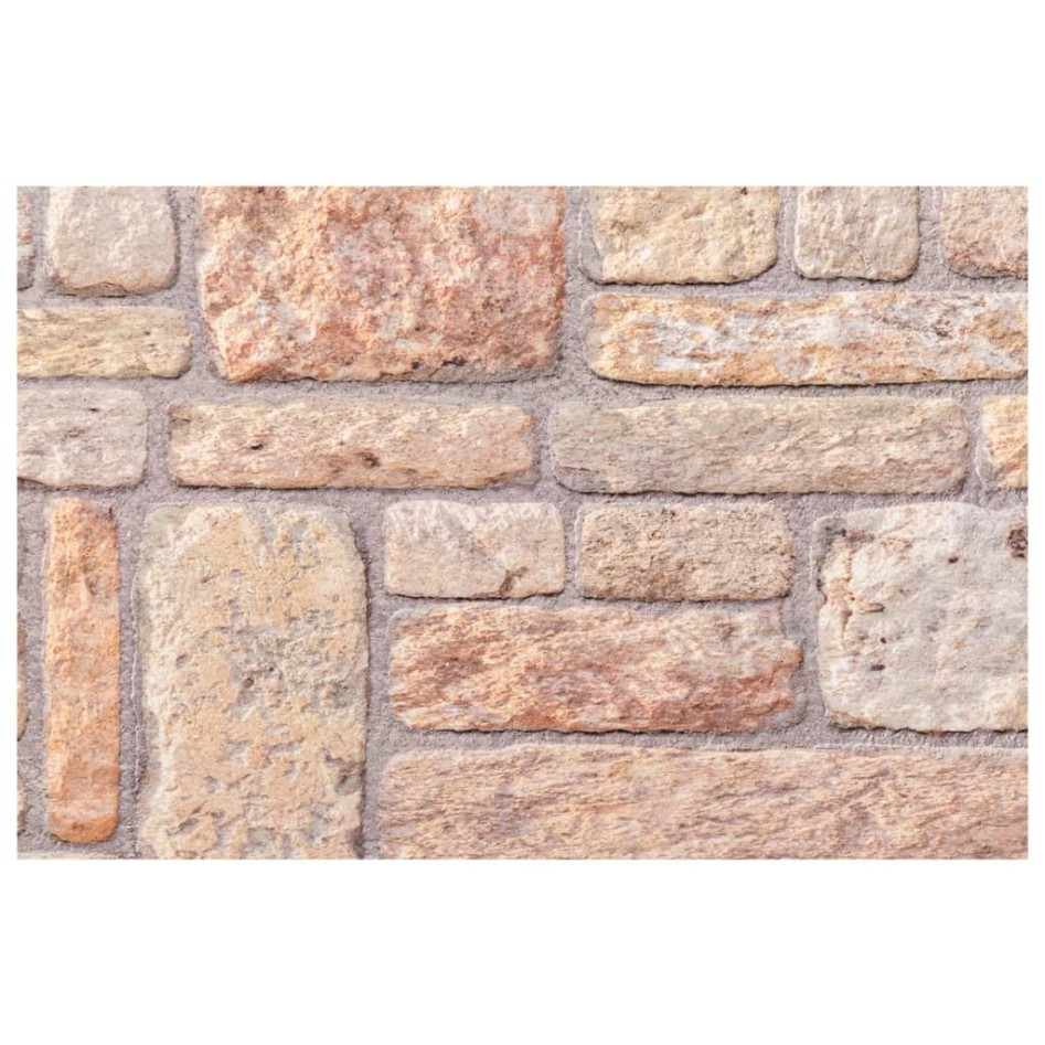 Paneles de pared 3D 10 unidades EPS marrón 100x50