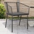 Sillones de jardín con cojines 2 uds ratán sintético
