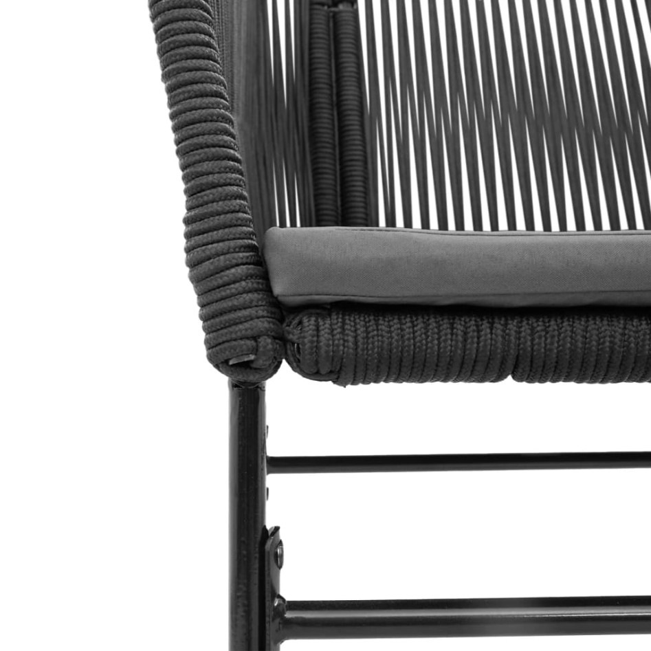 Sillones de jardín con cojines 2 uds ratán sintético