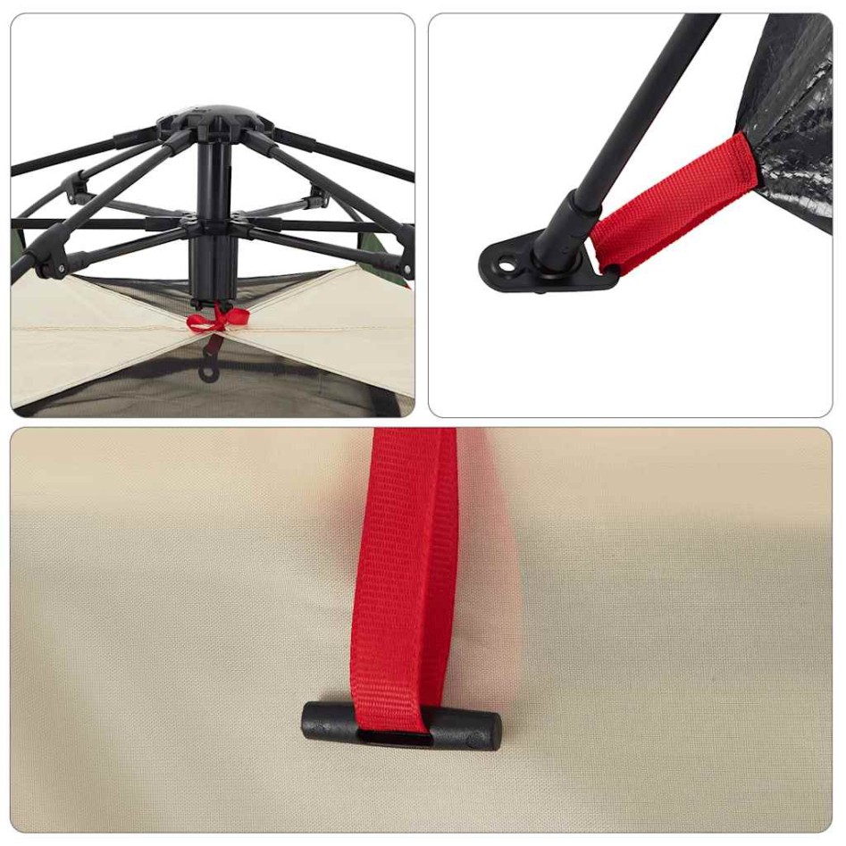 Tienda de campaña familiar 4 personas apertura rápida