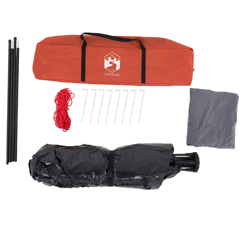 Tienda campaña cabaña 4 personas apertura rápida gris