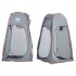 Tienda de privacidad pop-up impermeable gris y