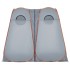 Tienda de privacidad pop-up impermeable gris y