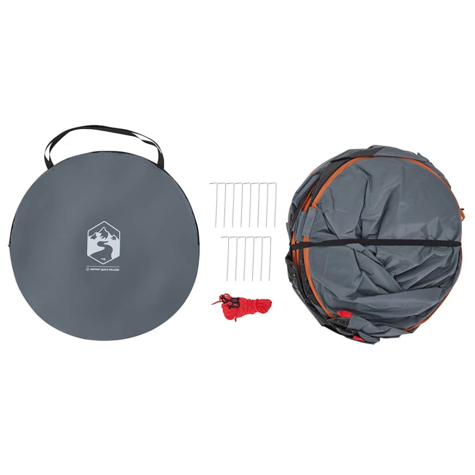 Tienda de privacidad pop-up impermeable gris y