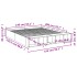 Estructura de cama madera de ingeniería roble Sonoma 140x200